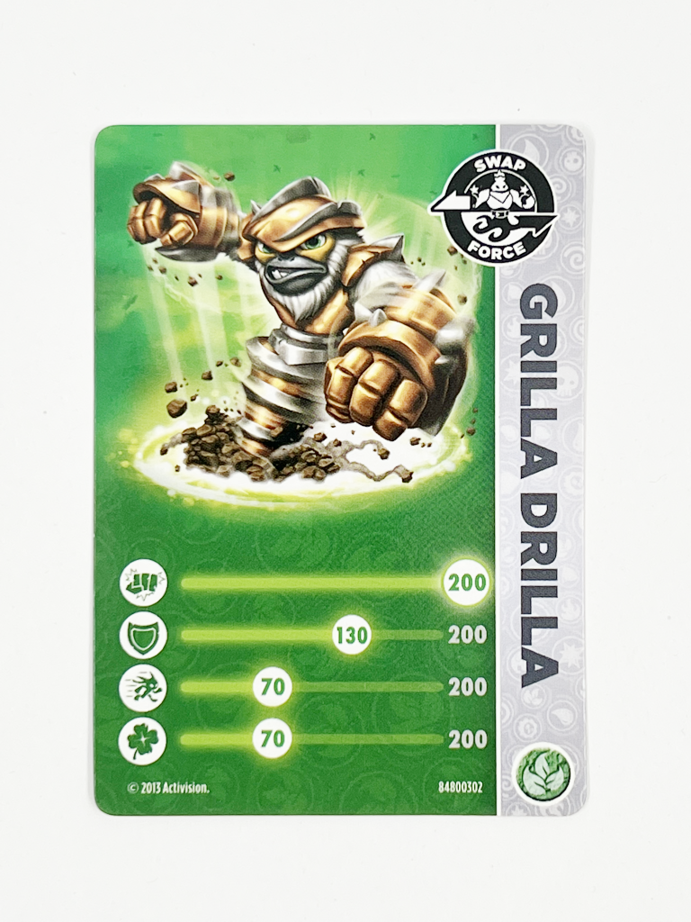 Grilla Drilla (Stat Card)
